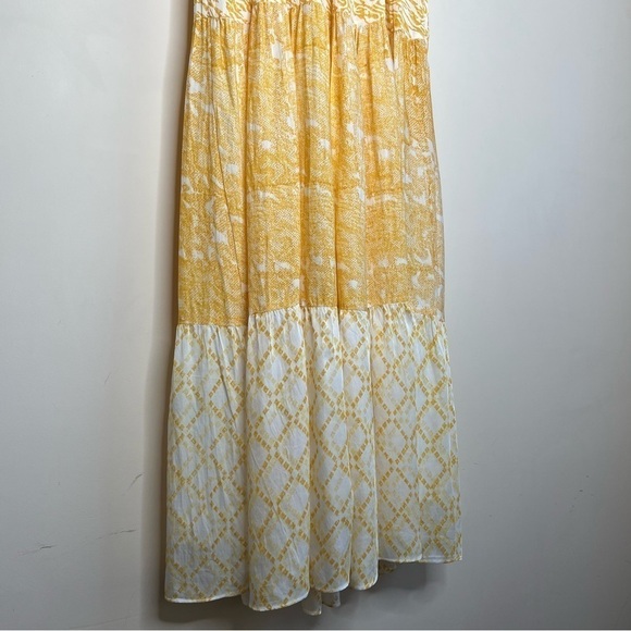 Ash & Eden Stuti Smocked Maxi Dress - Multi Floral Patchwork Tiered - Picture 12 of 14